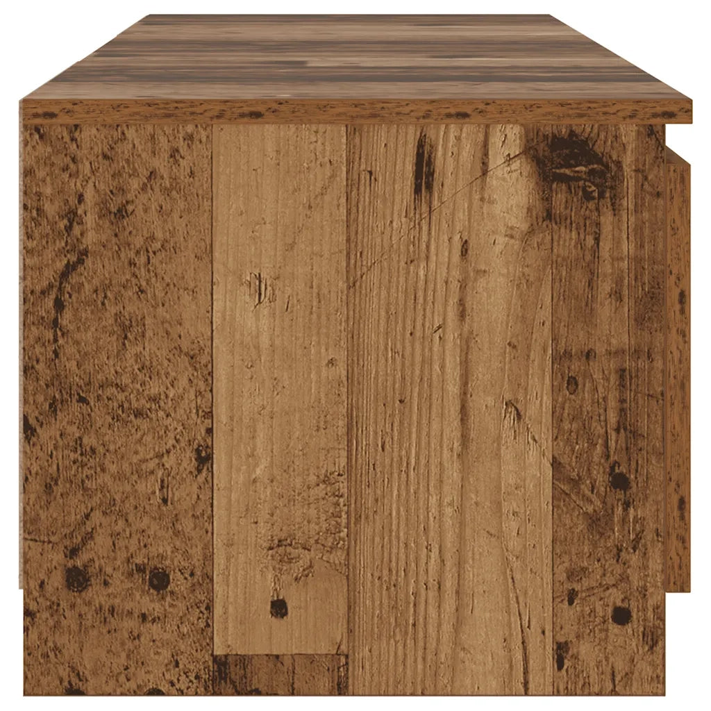 Mobile Porta TV con LED Legno Antico 140x40x36 cm Multistrato