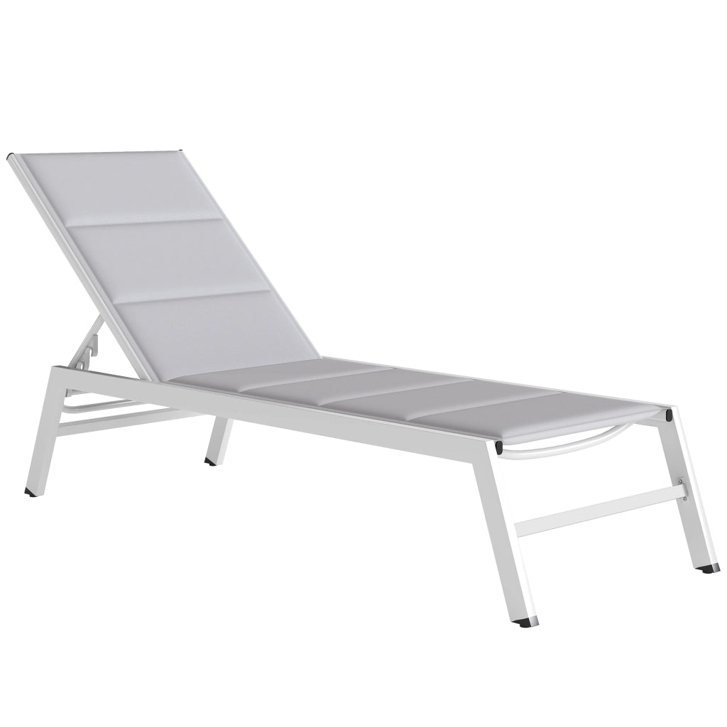 Sdraio Imbottita ¨C zephmum ¨C Grigio Chiaro, Alluminio