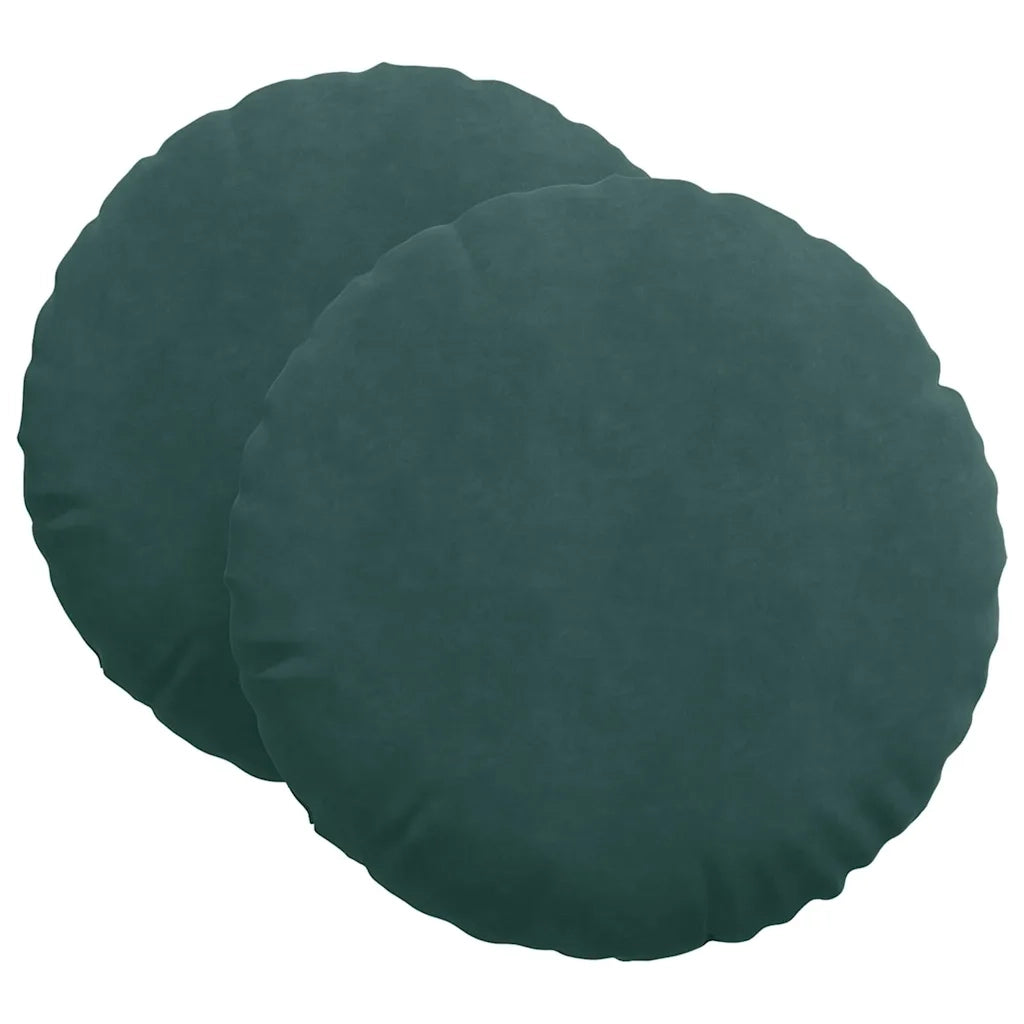 Cuscini per Seduta 2 pz | Cuscini per sedie Verde Scuro ?60 x 21 cm Velluto