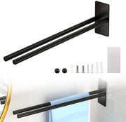Sostegno asciugamano, Sostegno asciugamano autofibroso, non si stacca facilmente, separatore asciugamano umido e asciutto (distacco stantuffo 40 mm), per bagni, cucine, corridoi