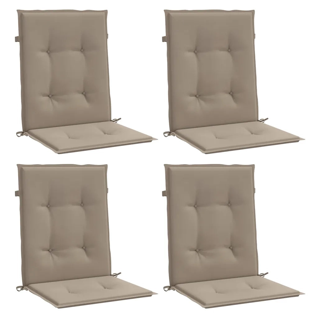 Cuscini per Sedia 4 pz | Cuscini per sedie Tortora 100x50x3 cm in Tessuto Oxford
