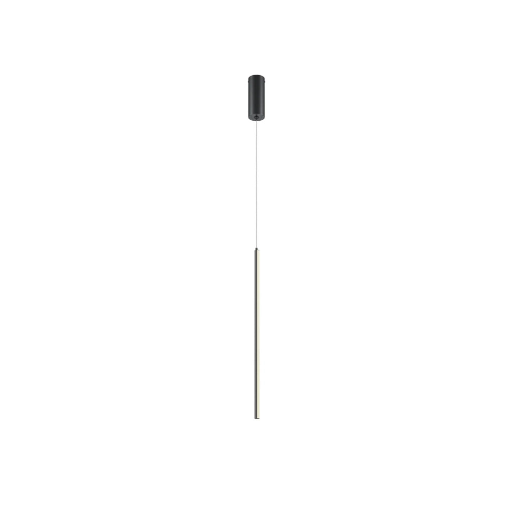 Maytoni Lampadario moderno Halo 1 luce LED integrato nero alluminio