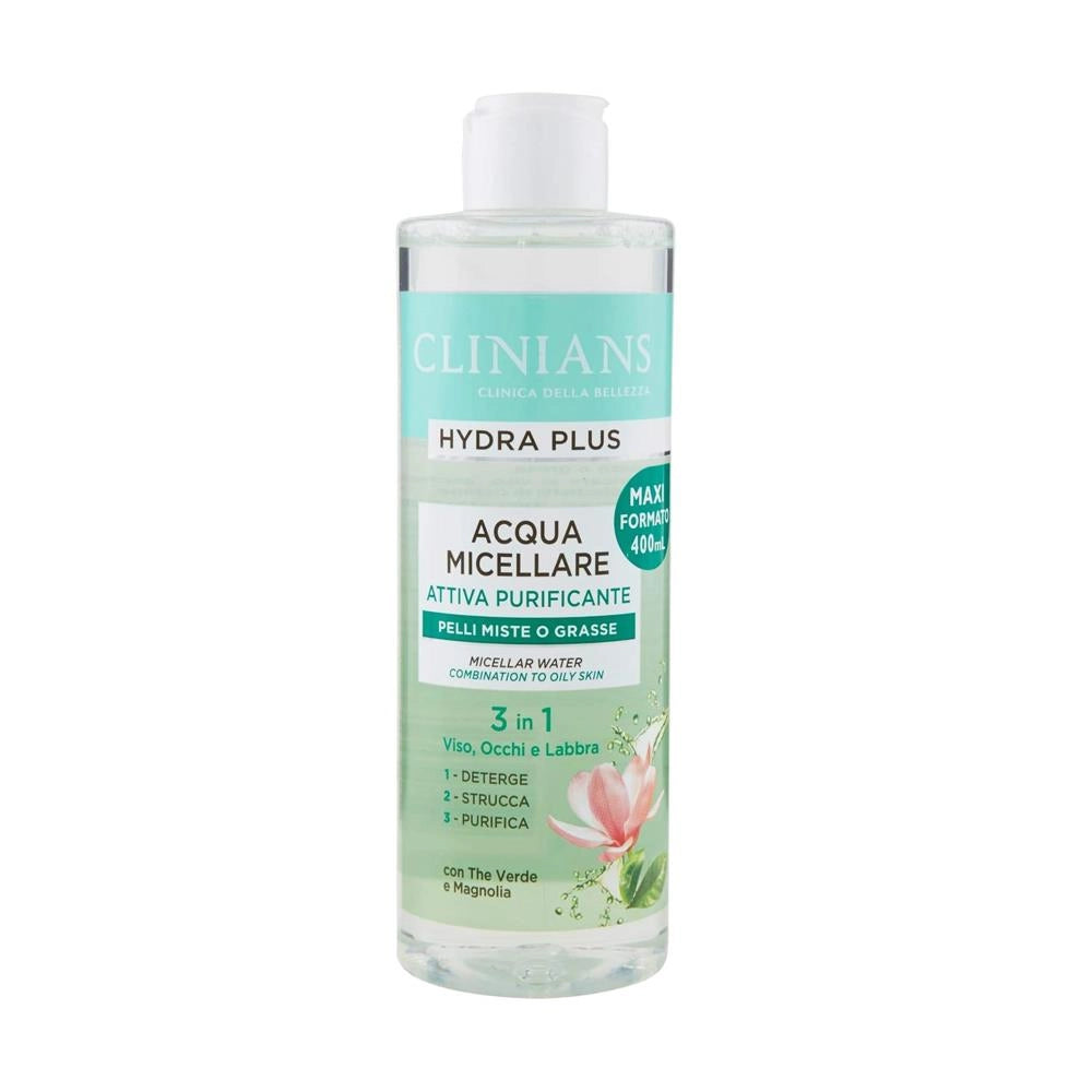 CLINIANS HYDRA PLUS ACQUA MICELLARE ATTIVA PURIFICANTE PELLI MISTA-GRASSA 400ML