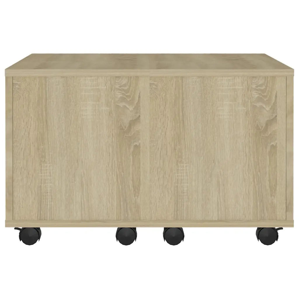 Tavolino da Salotto-Tavolino da soggiorno-Tavolo Rovere Sonoma 60x60x38 cm Legno Multistrato