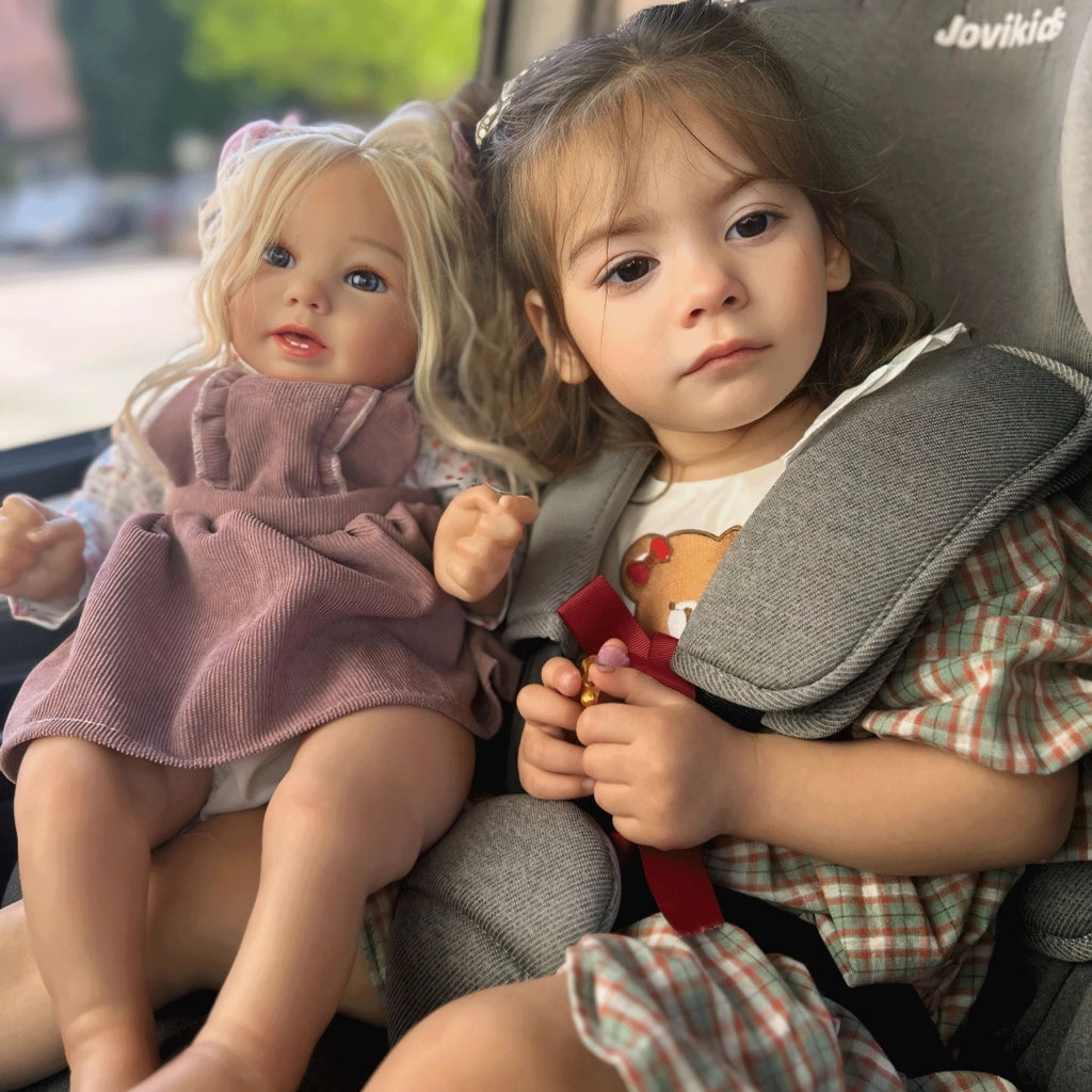 Seggiolino auto per bambini girevole 360° con ISOFIX e supporto reclinabile, cappottina in tessuto nero