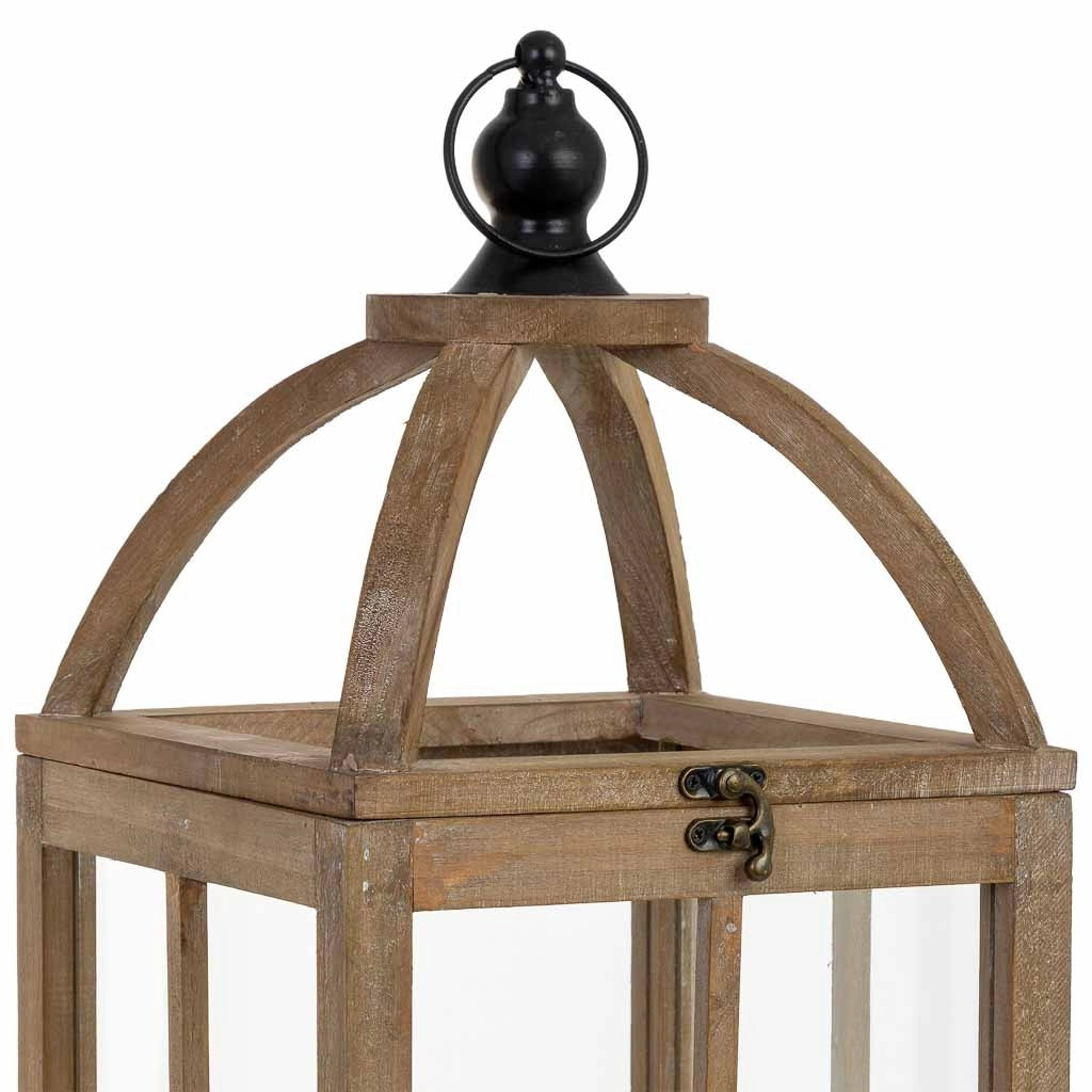 Lanterna in legno 23x23x63h cm