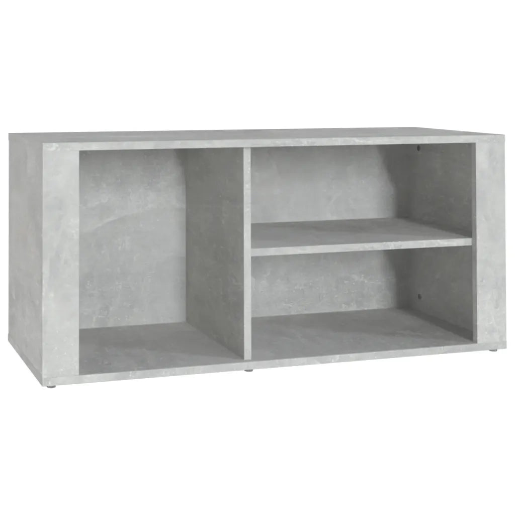 Scarpiera-Scaffale per scarpe Grigio Cemento 100x35x45 cm in Legno Multistrato 486646