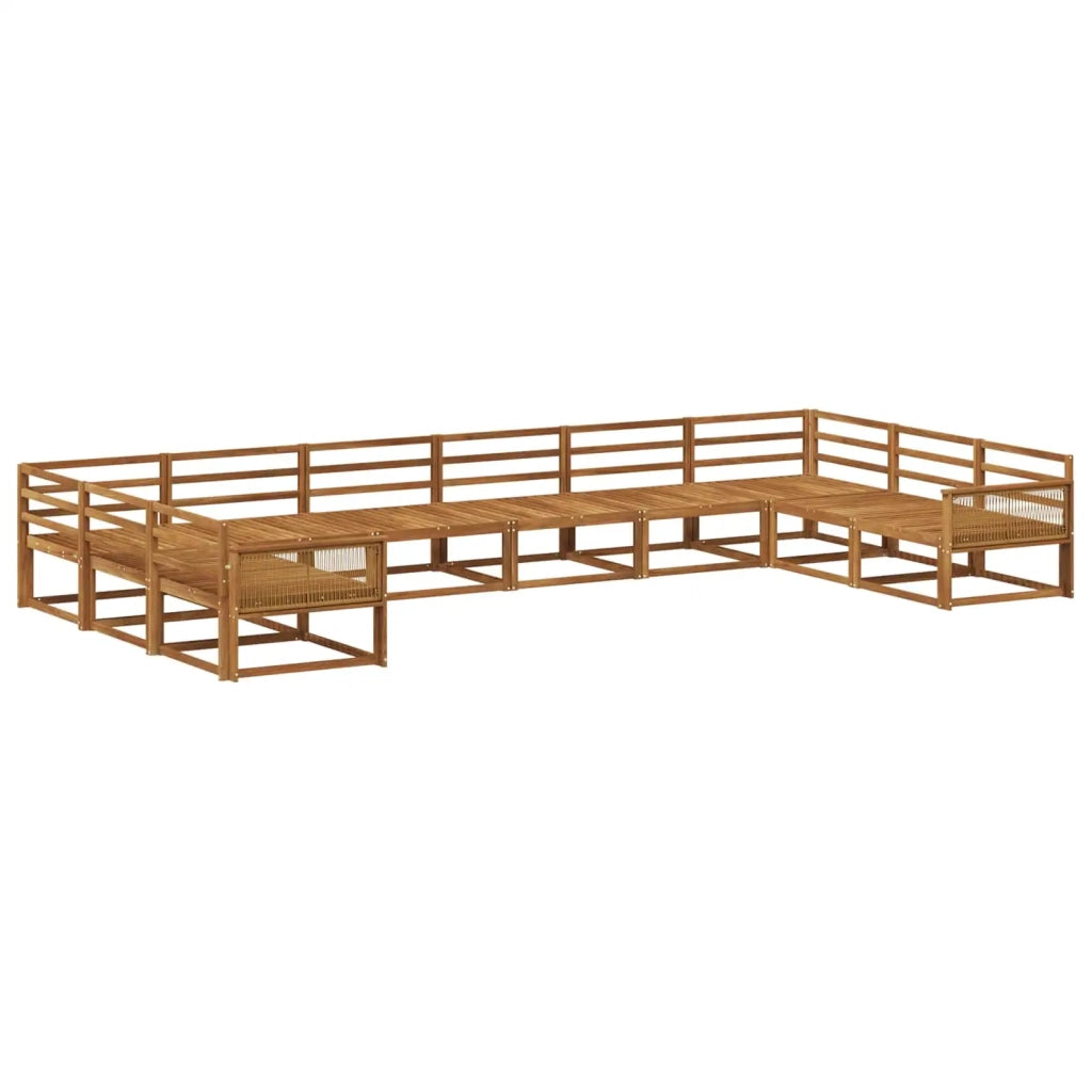 Set di divani da esterno 10 pcs Naturale 3382927
