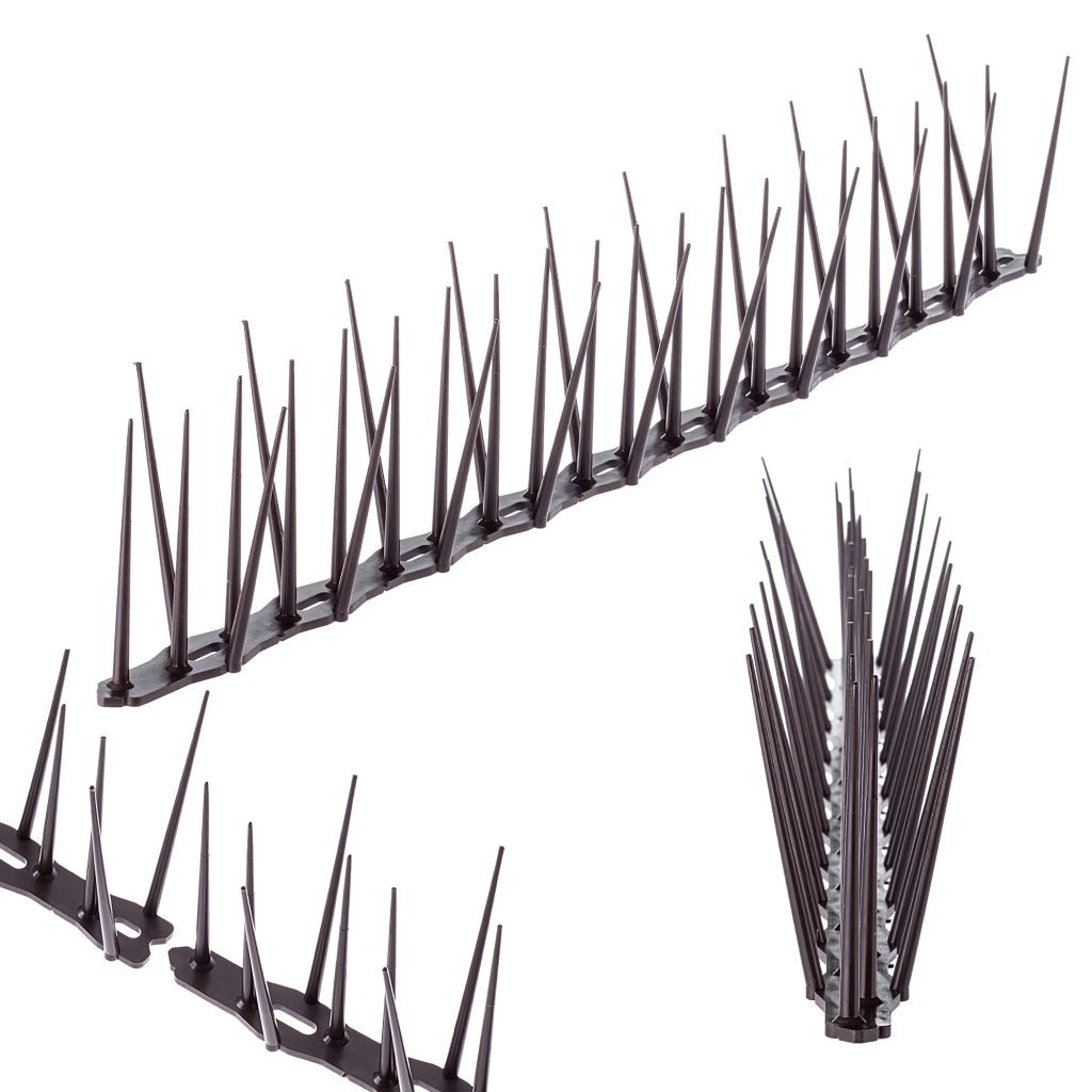 Punte dissuasive per uccelli KADAX in plastica, alte 48,5 cm, sicure.