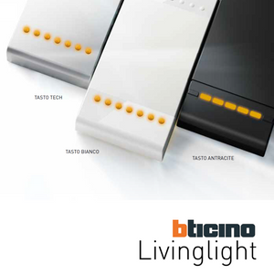 Bticino living light deviatore antracite unipolare basculante l4003n