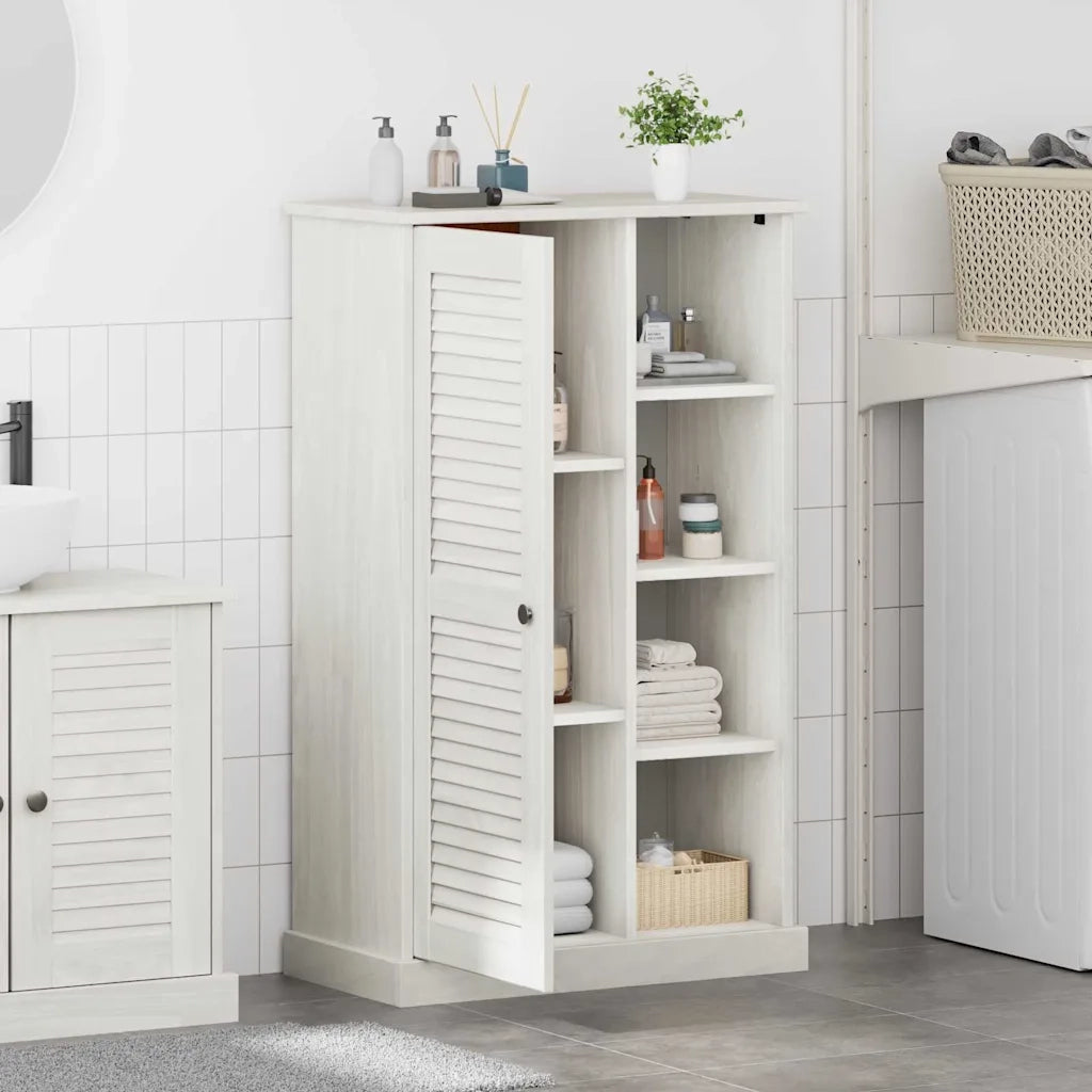 Mobile da Bagno VIGO Bianco e Bianco Antico 68 x 34 x 110 cm 4019114