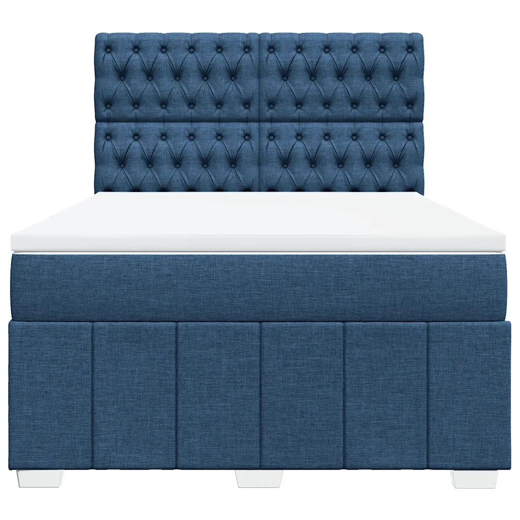Giroletto a Molle con Materasso Blu 140x190 cm in Tessuto 3291676