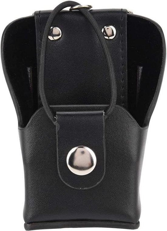 Radio Tas in Pelle - Per GP328plus/GP338plug/GP344/GP388 - Con Cinturino e Clip - Tas in Pelle in Pelle PU.