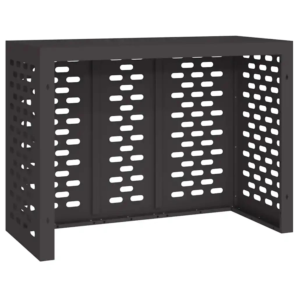 Copertura per condizionatore d'aria Nero 110 x 50 x 80 cm 865904