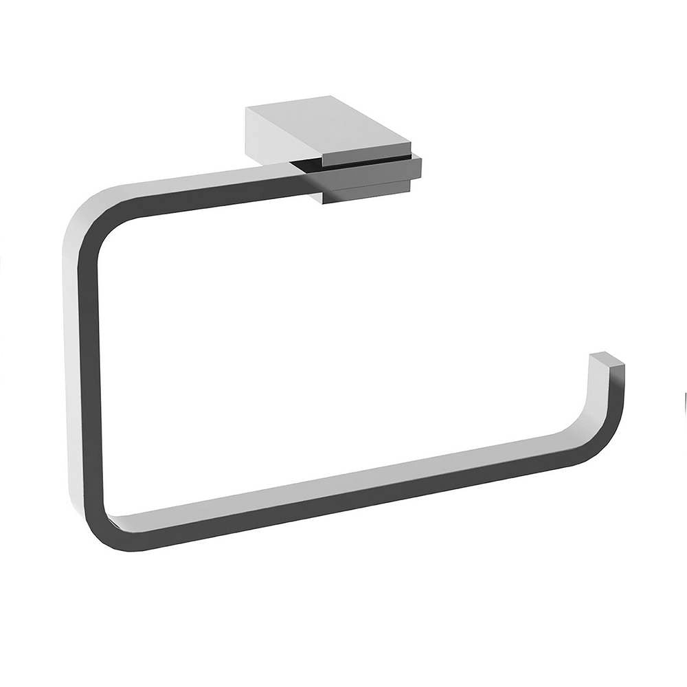Portasalviette ad Anello Cromato a Parete da Bagno Kansas
