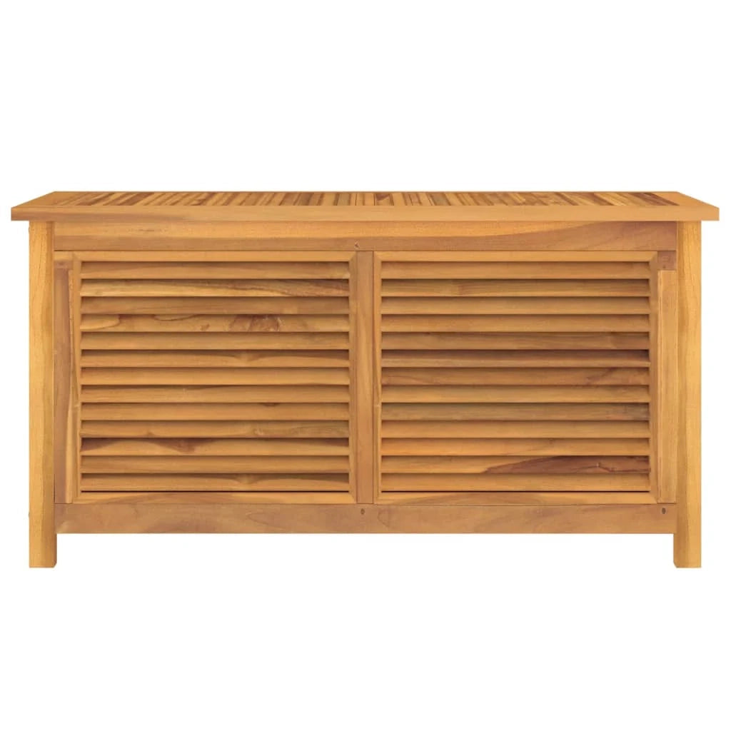 Contenitore e borsa da giardino 114 x 50 x 58 cm in legno massello di teak 02_0013130