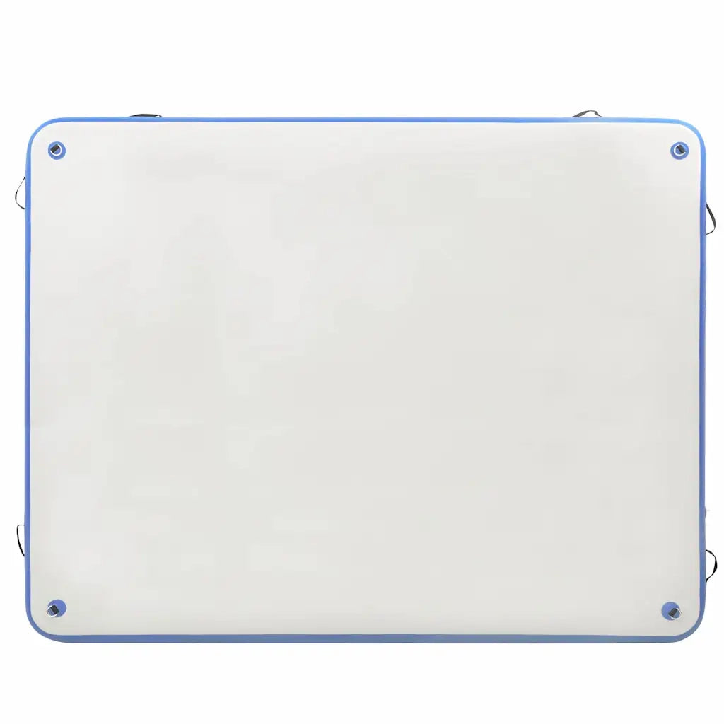 Tappeto Galleggiante Gonfiabile Blu e Bianco 300x300x15 cm 92724