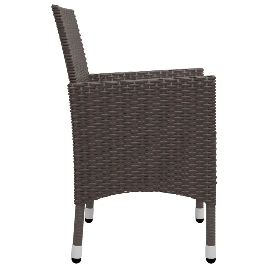 Set Mobili da Pranzo per Giardino 5 pz Marrone cod mxl 42196