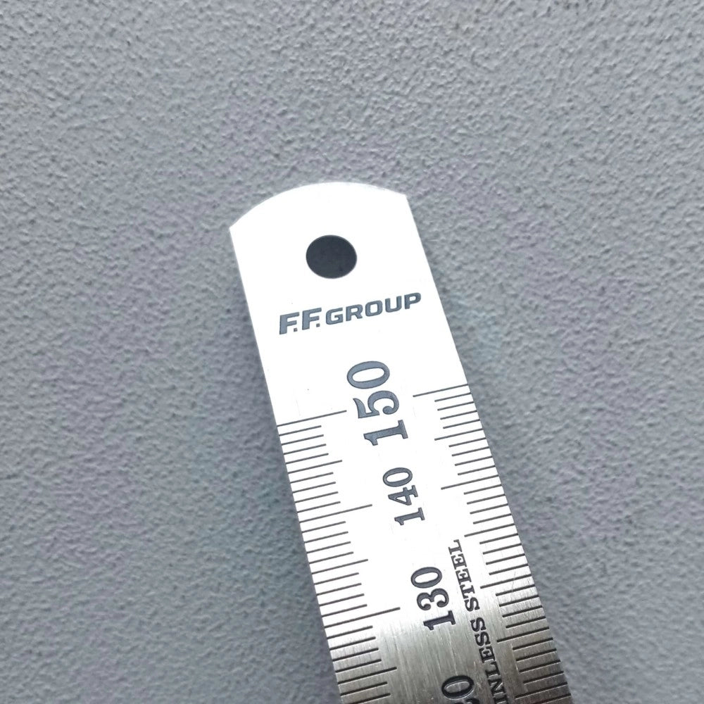 Ff group 15cm righello flessibile in acciaio inox misurazione metrica con tabella di conversione