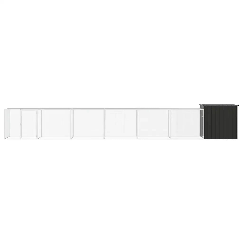 Gabbia per Polli Antracite 700x91x100 cm Acciaio Zincato cod mxl 41458