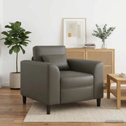Poltrona-Divano Sedia-Poltroncina Grigio Similpelle