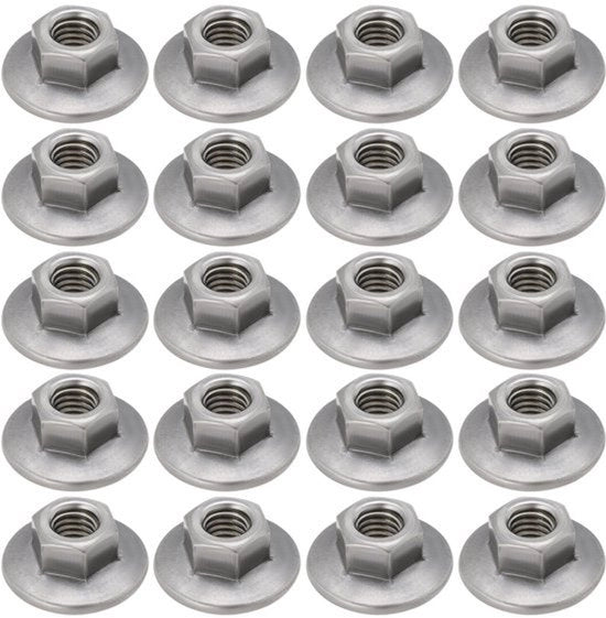 Viti di sicurezza M6 - 50 pezzi - 19MM OD - Acciaio carbonio - Adatti per industria e fai da te - Nero