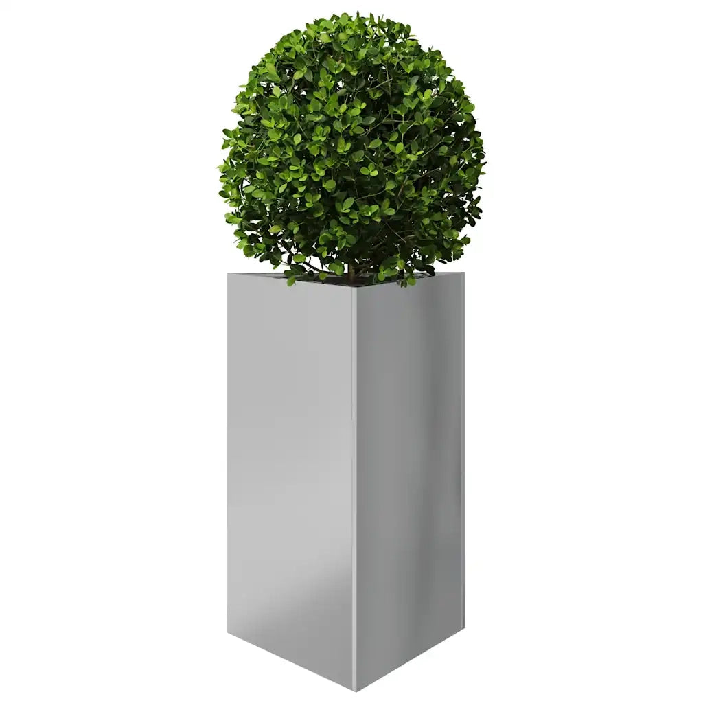 Fioriera da Giardino Triangolare 50x43x75 cm Acciaio Zincato 851181