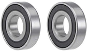 2-Pack Laviatori a Gabbia 16001-2RS, Doppio Sigillato, Acciaio Inox, Z2 ABEC1, 12mm x 28mm x 7mm, Sistema di Lavorazione con Laviatori Durevoli e Affidabili