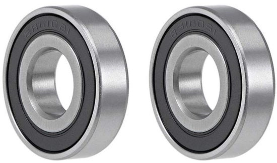 2-Pack Laviatori a Gabbia 16001-2RS, Doppio Sigillato, Acciaio Inox, Z2 ABEC1, 12mm x 28mm x 7mm, Sistema di Lavorazione con Laviatori Durevoli e Affidabili