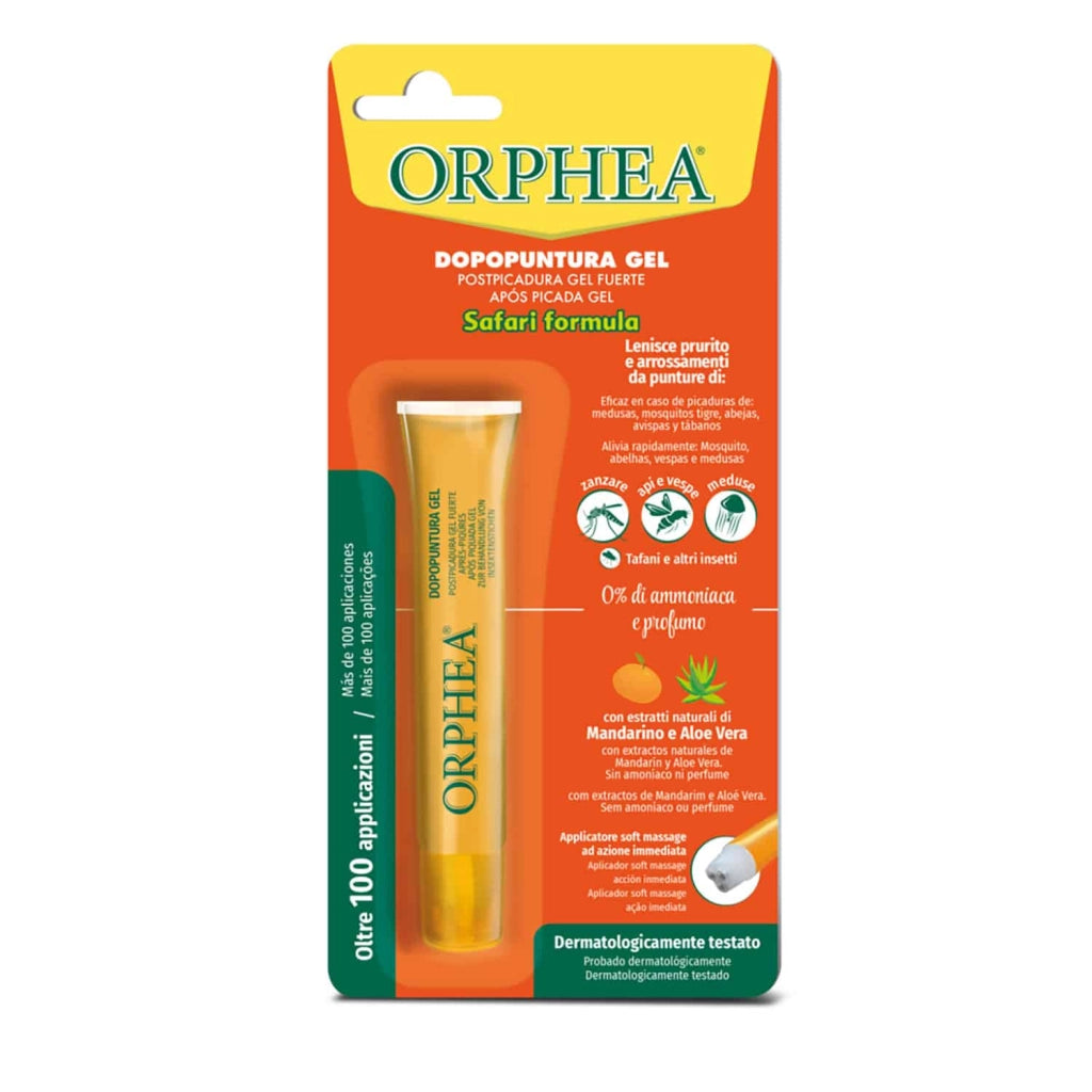 Gel Dopopuntura, Contro Punture Di Zanzare, Vespe e meduse, Senza Ammoniaca e Alcohol, 10ml, Orphea