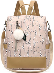 Borsa da spalla per donna, modello di tasca, antifurto, poliestere, chiusura a hanger, colore kaki, dimensioni 33 x 29 x 14 cm