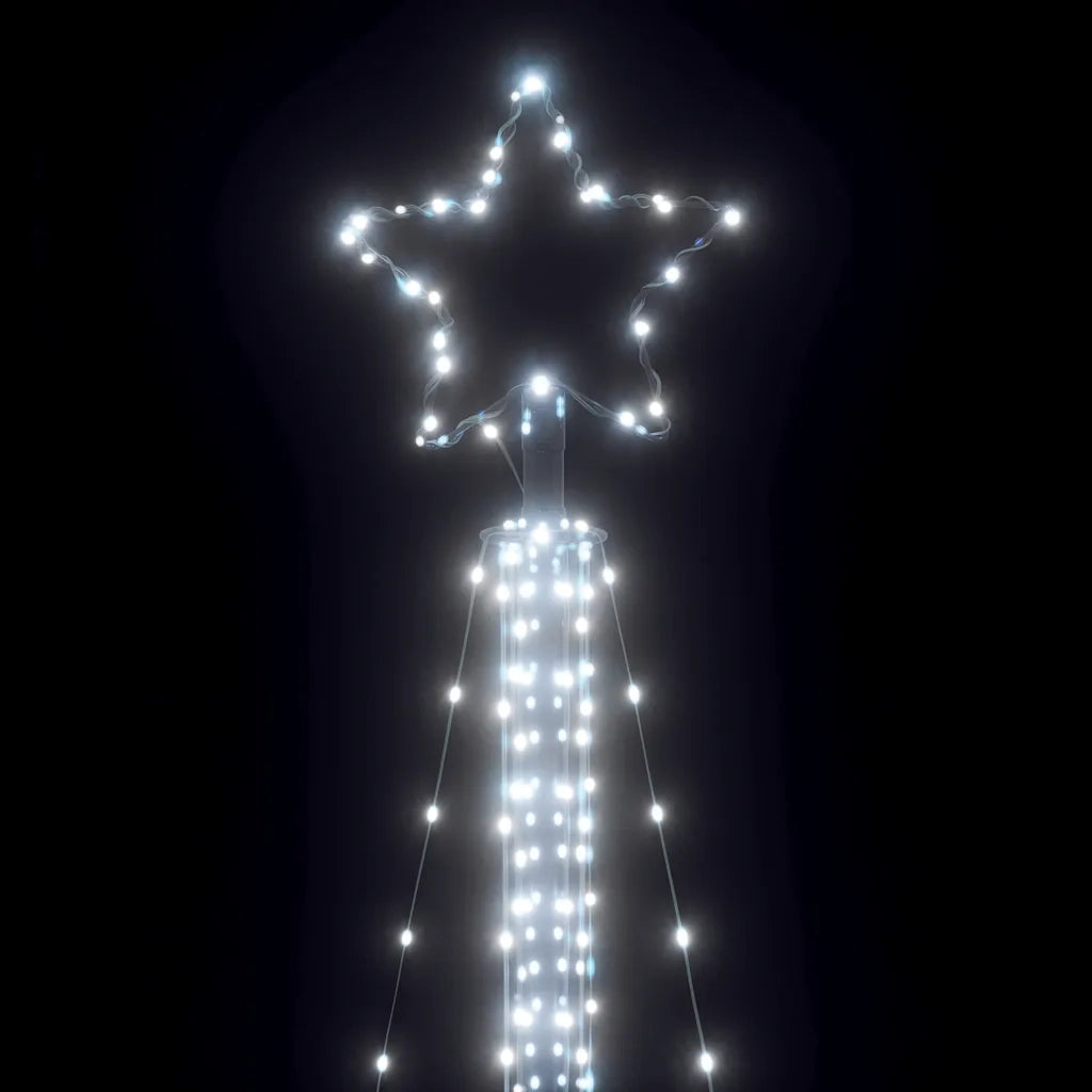 Albero di Natale | Decorazioni natalizie a LED 525 LED Bianco Freddo 302 cm
