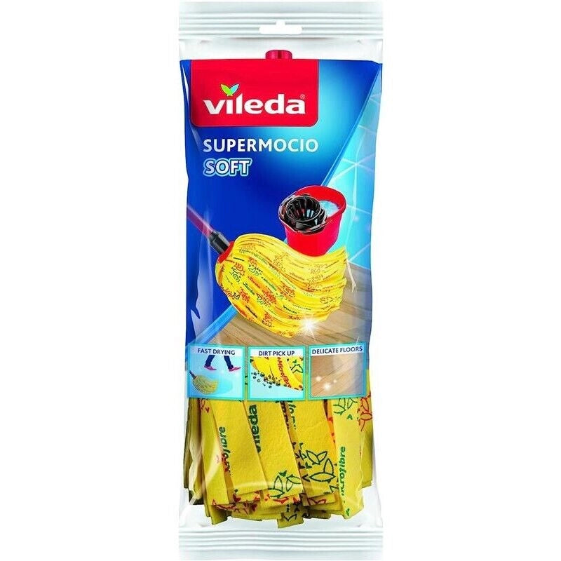 VILEDA SUPERMOCIO 2 PZ  SOFT IN TESSUTO NON TESSUTO
