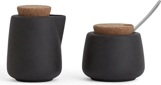 Pentola da zucchero con cucchiaio - Set di zucchero in ceramica da Nicola Room e Storm