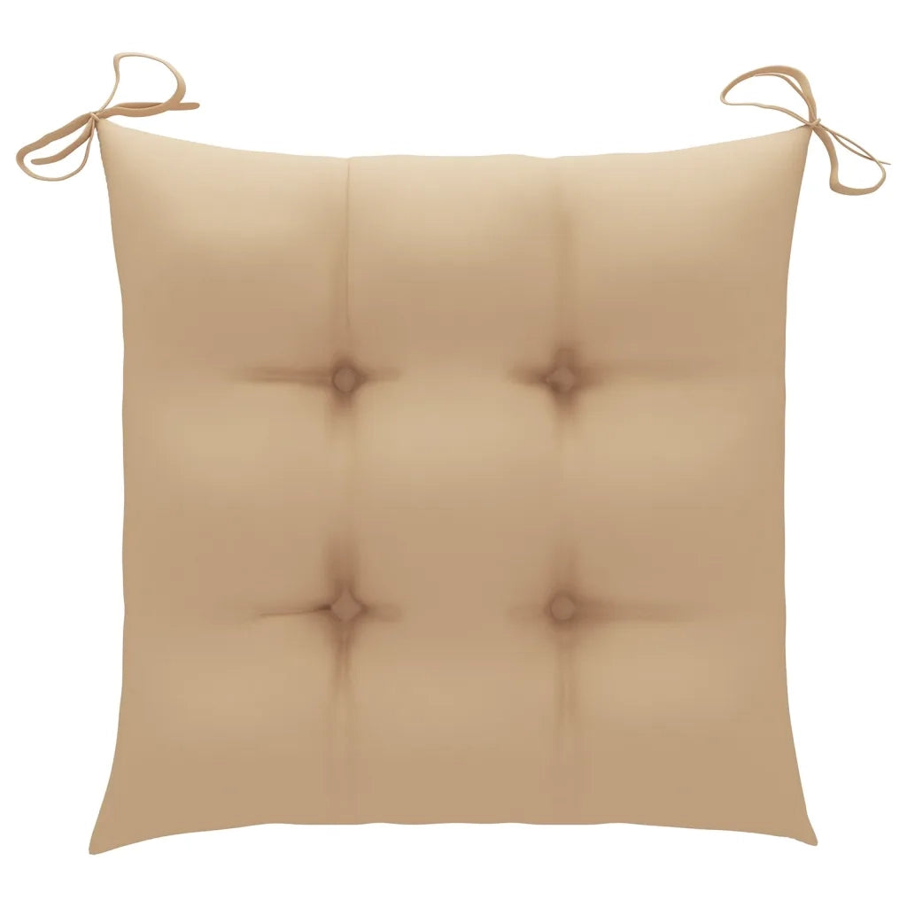 Sedie da Giardino con Cuscini e Tavolino in Massello di Acacia cod mxl 35391