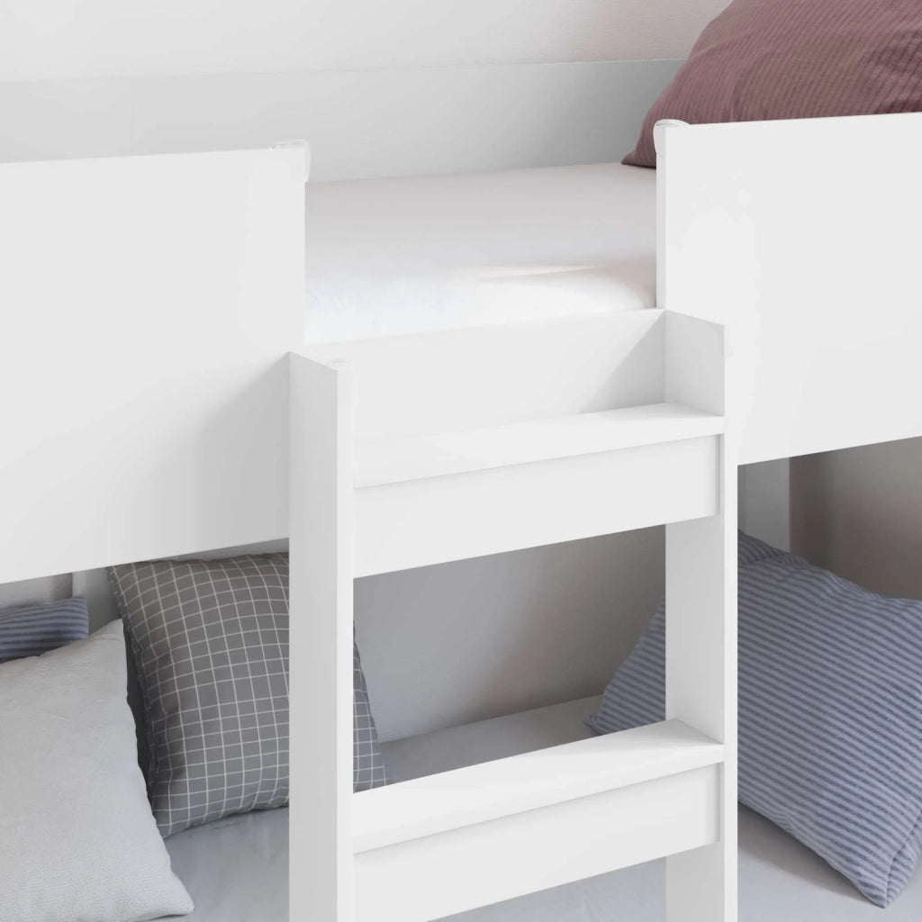 Letto a Castello per Bambini Bianco 75 x 190 cm