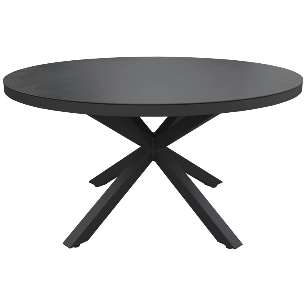 Set 6 posti in textilene grigio GIALOVA - alluminio antracite
