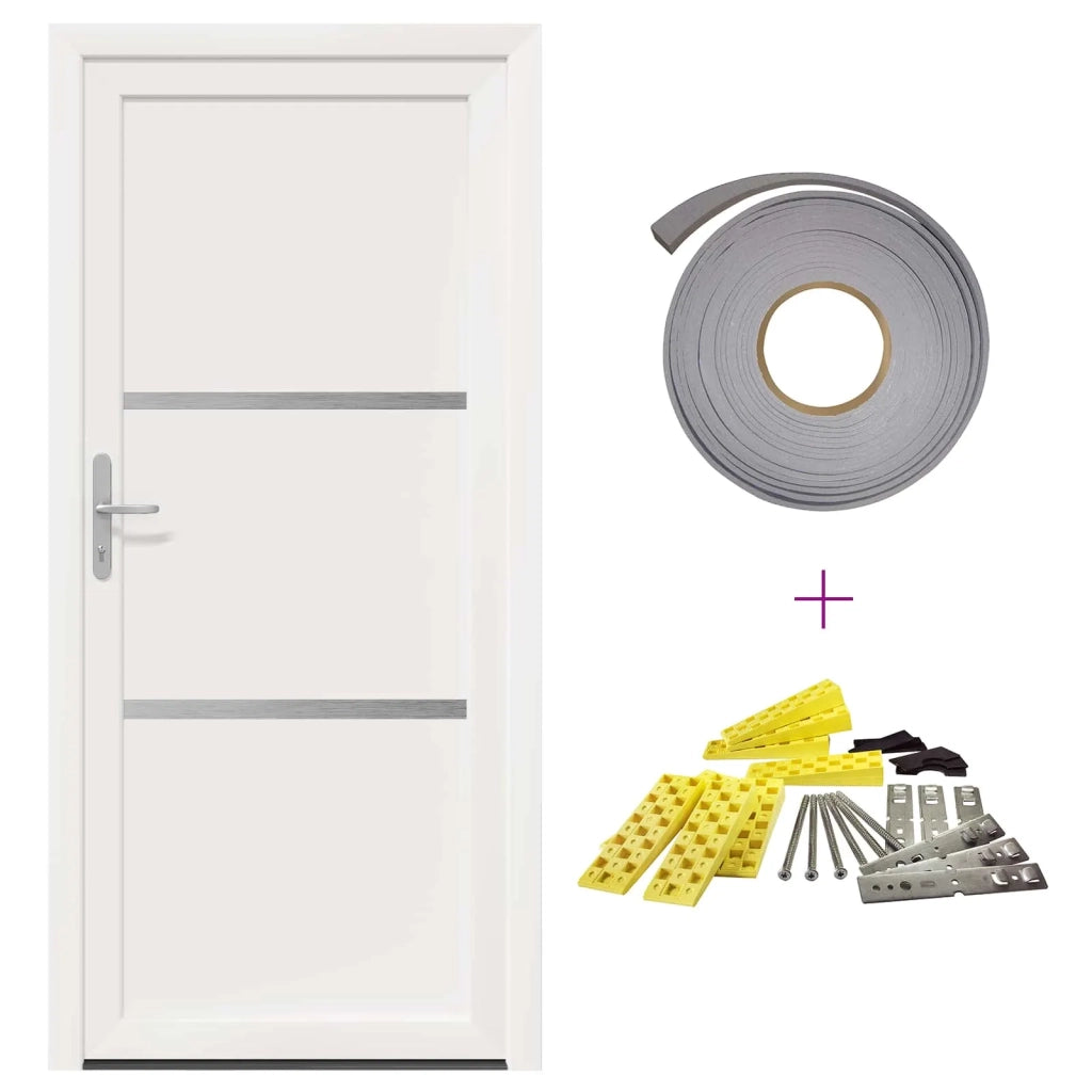 Porta Frontale Bianco 88 x 200 cm PVC 3445727