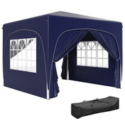 Gazebo da giardino pieghevole ¨C zephmum ¨C Grigio sabbia 3x3 m