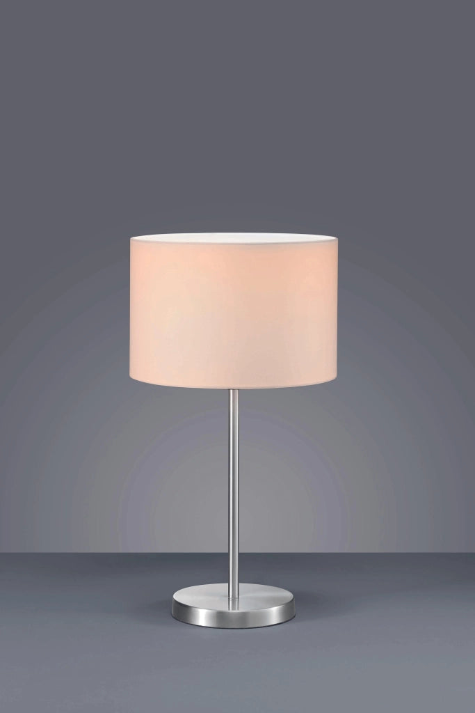 Lampada tavolo da Interno  E27 in Metallo Nickel Opaco