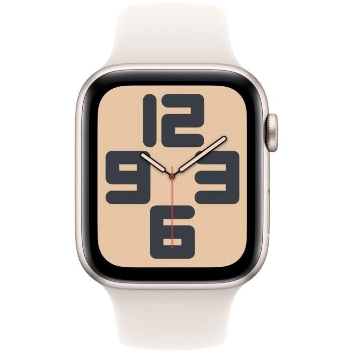 Apple Watch SE GPS - 44 mm - Cassa in alluminio Starlight - Cinturino sportivo Starlight - M/L