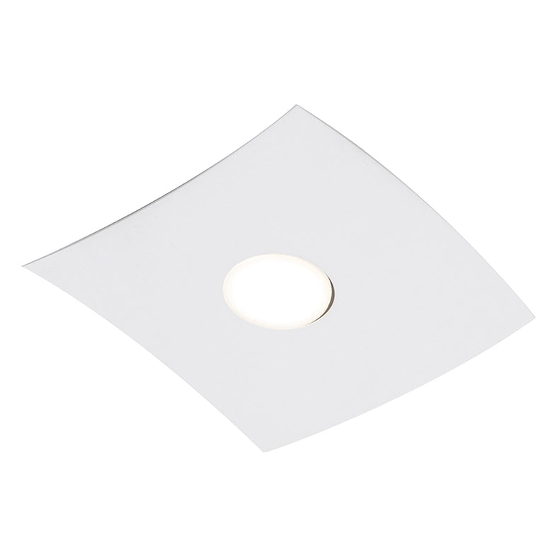 Plafoniera Spinnaker 1 elemento, lampada da soffitto e parete a LED, attacco GX53, design moderno, finitura bianca, IP20 - Rossini Group