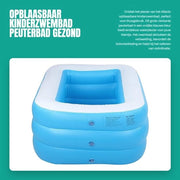 Piscina per bambini grande - Inflabile - Piscina per bambini - Progettata per la sicurezza - PVC - 130x92x50 cm - Piscina inflabile