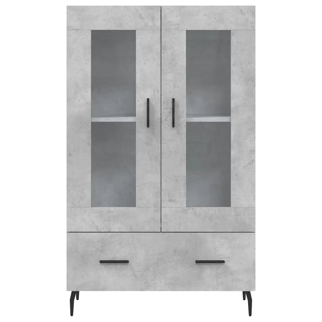 Credenza Grigio Cemento 69,5x31x115 cm in Legno Multistrato 828320