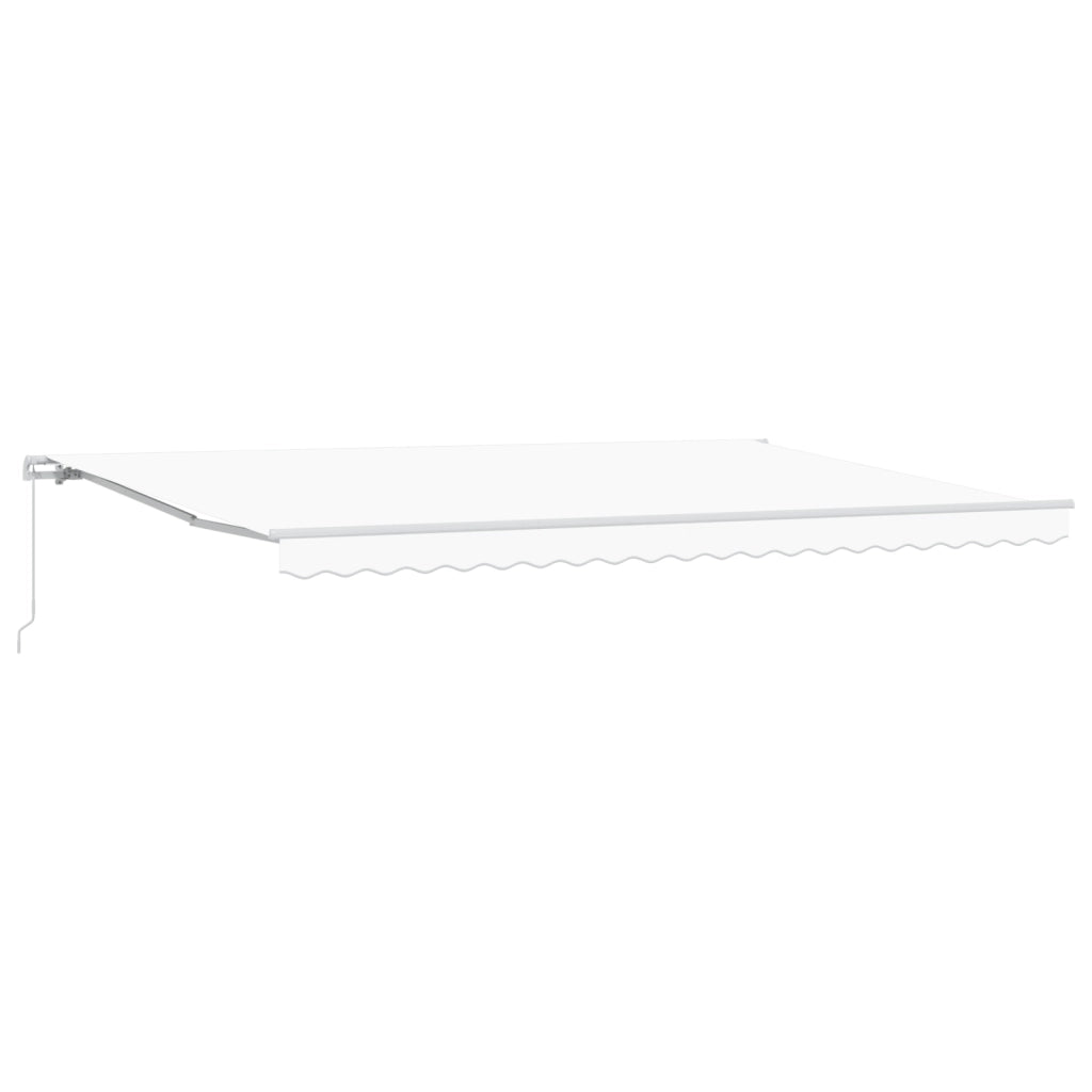 Tenda Retrattile Manuale  Bianco 500x350 cm