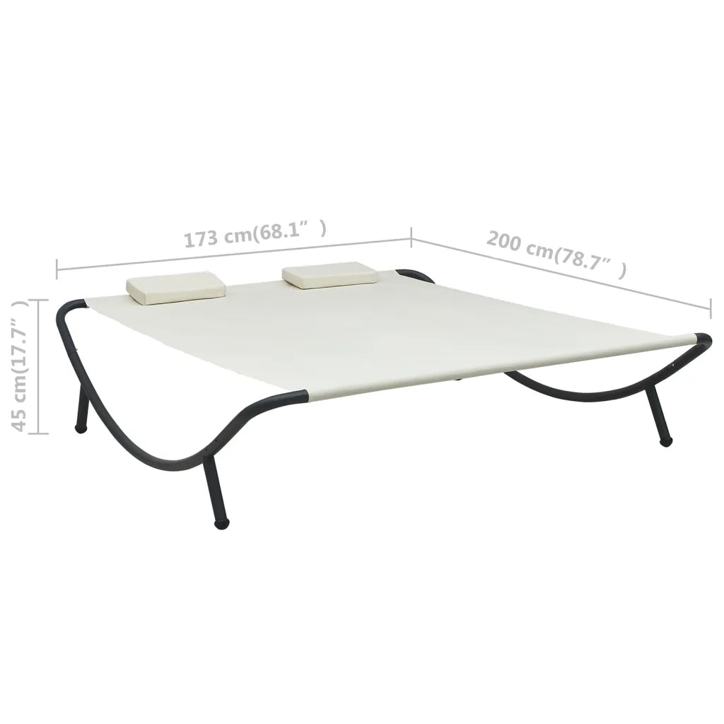 Lettino da Esterno in Tessuto Crema CFW5429918