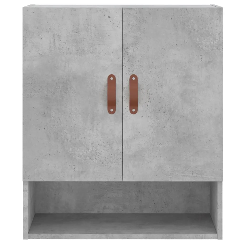 Armadietto a Muro | Mobile a Parete Grigio Cemento 60x31x70 cm Legno Multistrato