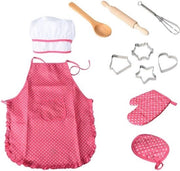 Set di asciugamani per bambini, 11 pezzi, cucina per bambini, gioco, acqua impermeabile, per bambine