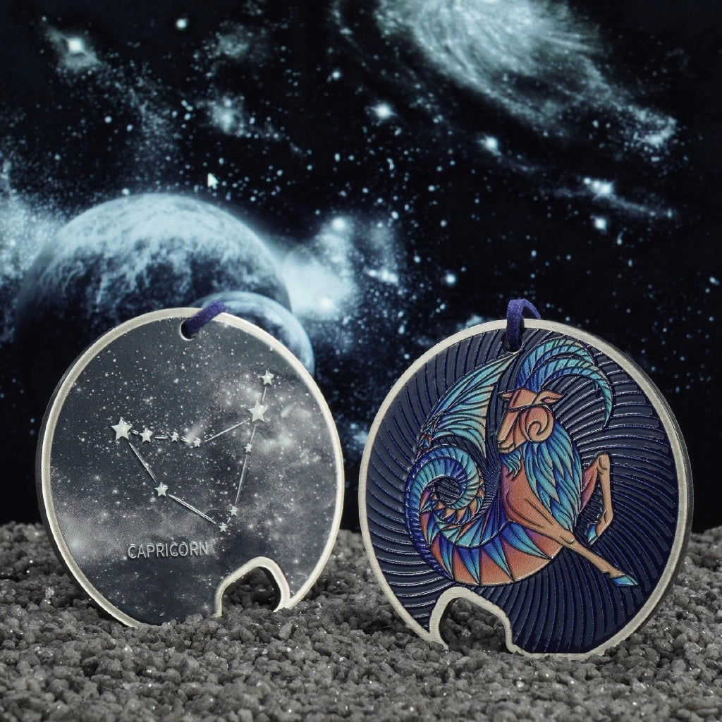 Apribottiglie in metallo KADAX, regalo con segno zodiacale Capricorno, resistente