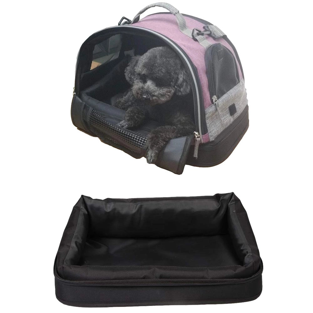 Trasportino per cani e gatti 3 in 1 cuccia & cuscino max 6 kg transformer borneo